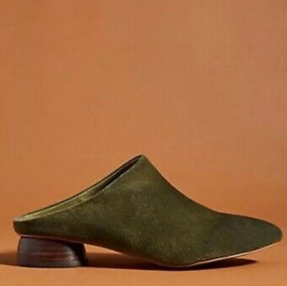 olive green mules